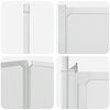 vidaXL Schermo da Bagno Glassato 120 x 70 x 137 cm