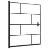 vidaXL Pannello per Box Doccia in ESG 116x140 cm Nero
