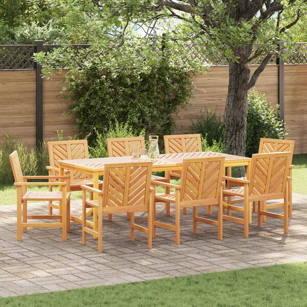 vidaXL Sedia da pranzo 8 pcs Naturale 62.5 x 59 x 89 cm
