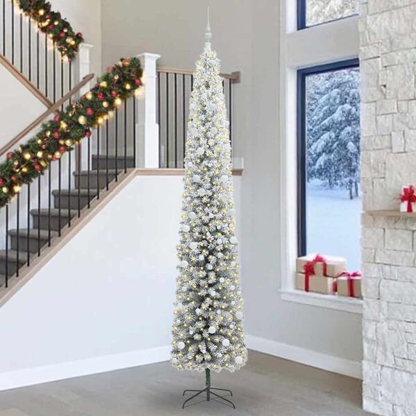 vidaXL Albero di Natale artificiale con 300 LED Verde 300 cm