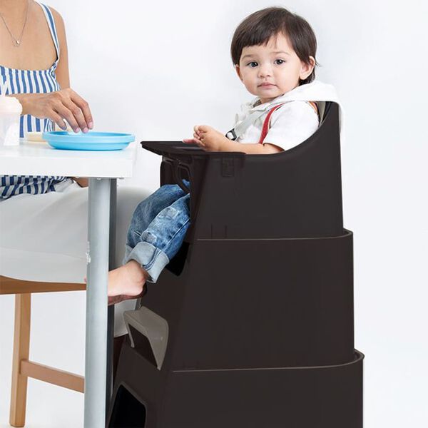 DERYAN Seggiolone per Bambini 5 in 1 Quuby Nero