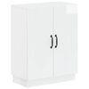 vidaXL Mobiletto da Bagno HOORN Bianco Lucido 59,5 x 31 x 77 cm