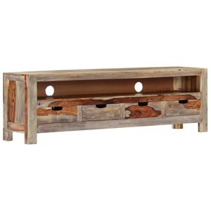 vidaXL Mobile Porta TV in Legno Massello di Acacia 130x30x40 cm