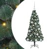 vidaXL Albero di Natale artificiale pre-illuminato con set di palle