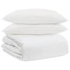 vidaXL Set di Piumoni con cuscino 3 pz Bianco Piuma d'anatra