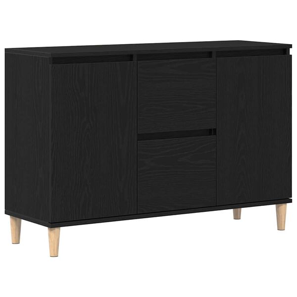 vidaXL Credenza con cassetto Nero 102 x 35 x 60 cm Legno multistrato