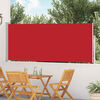 vidaXL Tenda Laterale Retrattile per Patio 120x500 cm Rossa
