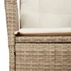vidaXL Set da Pranzo da Giardino 5 pz con Cuscini Beige in Polyrattan