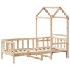 vidaXL Dormeuse con Tetto 90x190 cm in Legno Massello di Pino