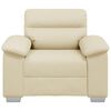 vidaXL Poltrona Crema 100x81x84 cm in Similpelle