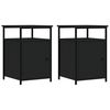 vidaXL Comodini 2 pz Neri 40x42x60 cm in Legno Multistrato