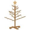 vidaXL Albero di Natale in legno Marrone 75 cm Legno massiccio di pino