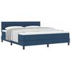 vidaXL Letto a molle con testiera Blu 180 x 200 cm Tessuto