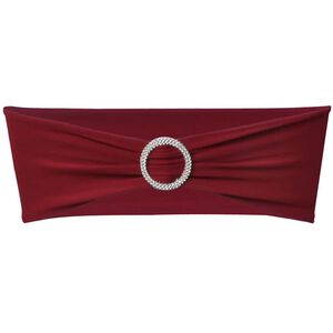 vidaXL Fascia Elasticizzata Bord&ograve; Decorativa Sedia con Fibbia Diamante 25 pz