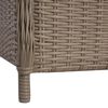 vidaXL Set da Bistro 3 pz con Cuscini in Polyrattan Marrone