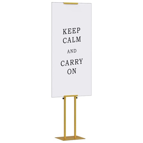 vidaXL Espositori per Fiere 2 pcs Oro 30 x 23,5 x 210 cm Acciaio