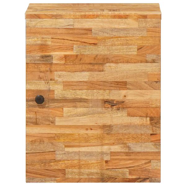 vidaXL Mobile Appeso da Bagno con porta Naturale 38 x 33 x 48 cm