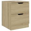 vidaXL Comodino Rovere Sonoma 40x40x50 cm in Legno Multistrato
