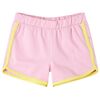 vidaXL Pantaloncini da Bambina con Bordi Rosa Brillante 128
