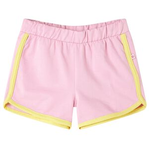 vidaXL Pantaloncini da Bambina con Bordi Rosa Brillante 128