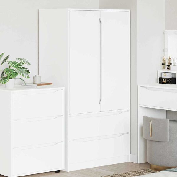 vidaXL Mobile da Bagno Bianco 79,5 x 49 x 156 cm Legno multistrato
