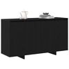 vidaXL Credenza Rovere Nero 135 x 41 x 75 cm Legno multistrato