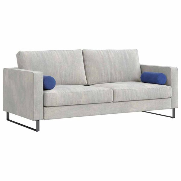 vidaXL Cuscini a rullo 2 pcs Blu Polizia Ø 15 x 40 cm Tessuto in Cords