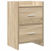 vidaXL Comodini Rovere Sonoma 40 x 30 x 60 cm Legno ingegnerizzato
