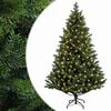 vidaXL Albero di Natale Artificiale con Rami Pieghevoli 120 cm 150 LED