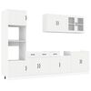 vidaXL Set Mobili da Cucina 7 pz Kalmar Bianco Legno Multistrato