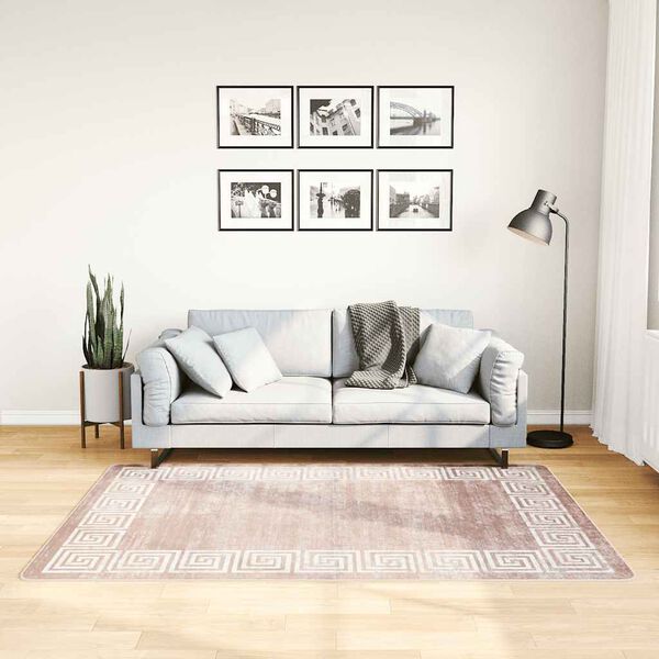 vidaXL Tappeto Lavabile 120x180 cm Beige