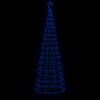 vidaXL Albero di Natale a LED con Punte 570 LED Blu 300 cm