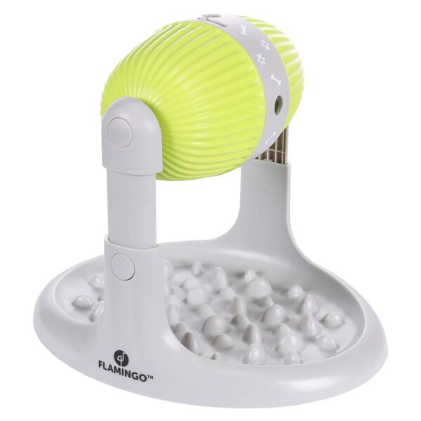 FLAMINGO Dispensatore di Spuntini per Animali Piegato Grigio e Verde