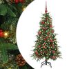 vidaXL Albero di Natale Artificiale con Rami Pieghevoli Verde 150 cm