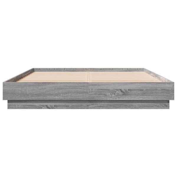 vidaXL Giroletto Grigio Sonoma 160x200 cm in Legno Multistrato