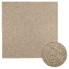 vidaXL Tappeto ZIZUR Beige 120x120 cm Aspetto Iuta Interni ed Esterni
