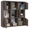 vidaXL Libreria Rovere Fumo 88,5x27,5x88 cm in Legno Multistrato
