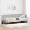 vidaXL Struttura Letto Angolare con Materasso 2 pcs Grigio chiaro