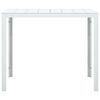 vidaXL Tavolino da Salotto Bianco 78x78x74 cm HDPE Aspetto Legno
