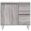vidaXL Set Mobili da Bagno 3 pz Grigio Sonoma in Legno Multistrato