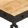 vidaXL Tavolino da Salotto con Ruote Legno Massello Mango 100x55x26 cm