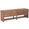 vidaXL Mobile TV con 4 Cassetti 120x30x40cm in Legno Massello di Abete