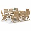 vidaXL Set da Pranzo da Giardino 9 pz Legno Massello di Acacia