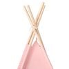 vidaXL Tenda Tipi per Bambini con Borsa Rosa Microfibra 120x120x150cm