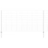 vidaXL Recinzione con Posto Argento 1,2 x 25 m Acciaio