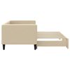 vidaXL Divano Letto con Letto Estraibile Crema 80x200 cm Tessuto