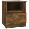 vidaXL Comodino Rovere Fumo 40x40x50 cm in Legno Multistrato