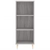 vidaXL Credenza Grigio Sonoma 34,5x34x180 cm in Legno Multistrato