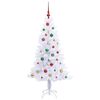 vidaXL Albero di Natale artificiale Bianco 150 cm PVC e Acciaio