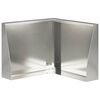 vidaXL Muro di contenimento 50 x 50 x 40 cm Acciaio Inox Argento